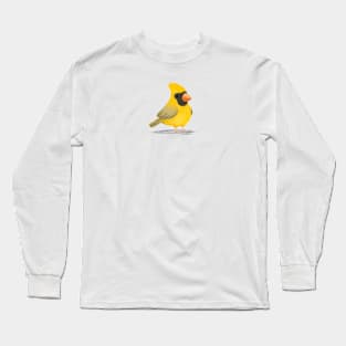 Yellow Cardinal Bird Long Sleeve T-Shirt